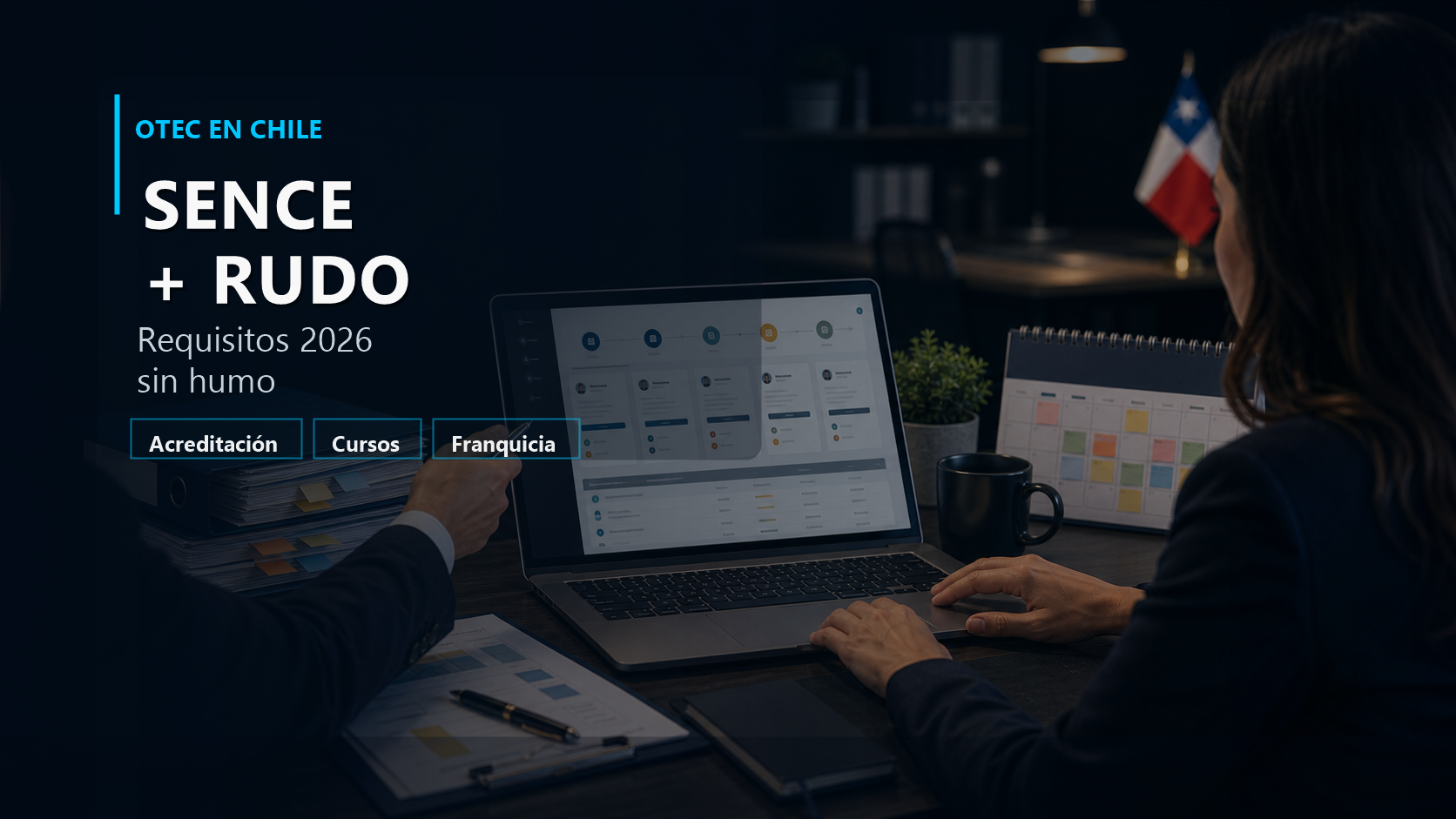 Plataforma RUDO y requisitos SENCE para una OTEC en Chile.