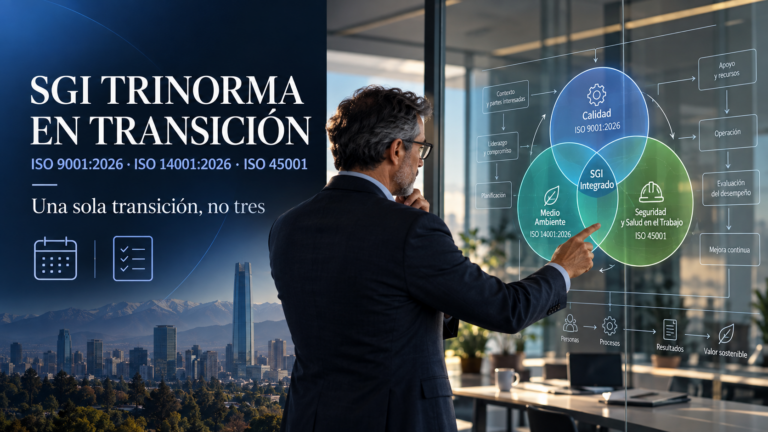 Transición integrada de un sistema trinorma a ISO 9001:2026, ISO 14001:2026 y la nueva ISO 45001