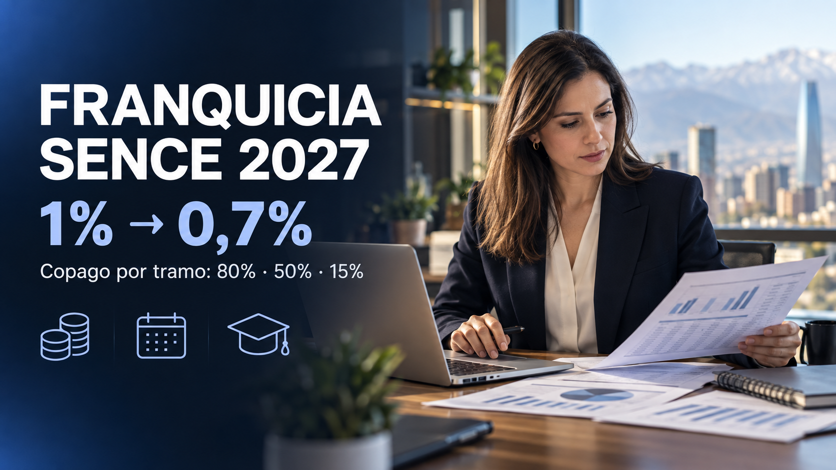 Franquicia SENCE 2027: el tope baja de 1% a 0,7% de la planilla y se aplica copago por tramo de renta